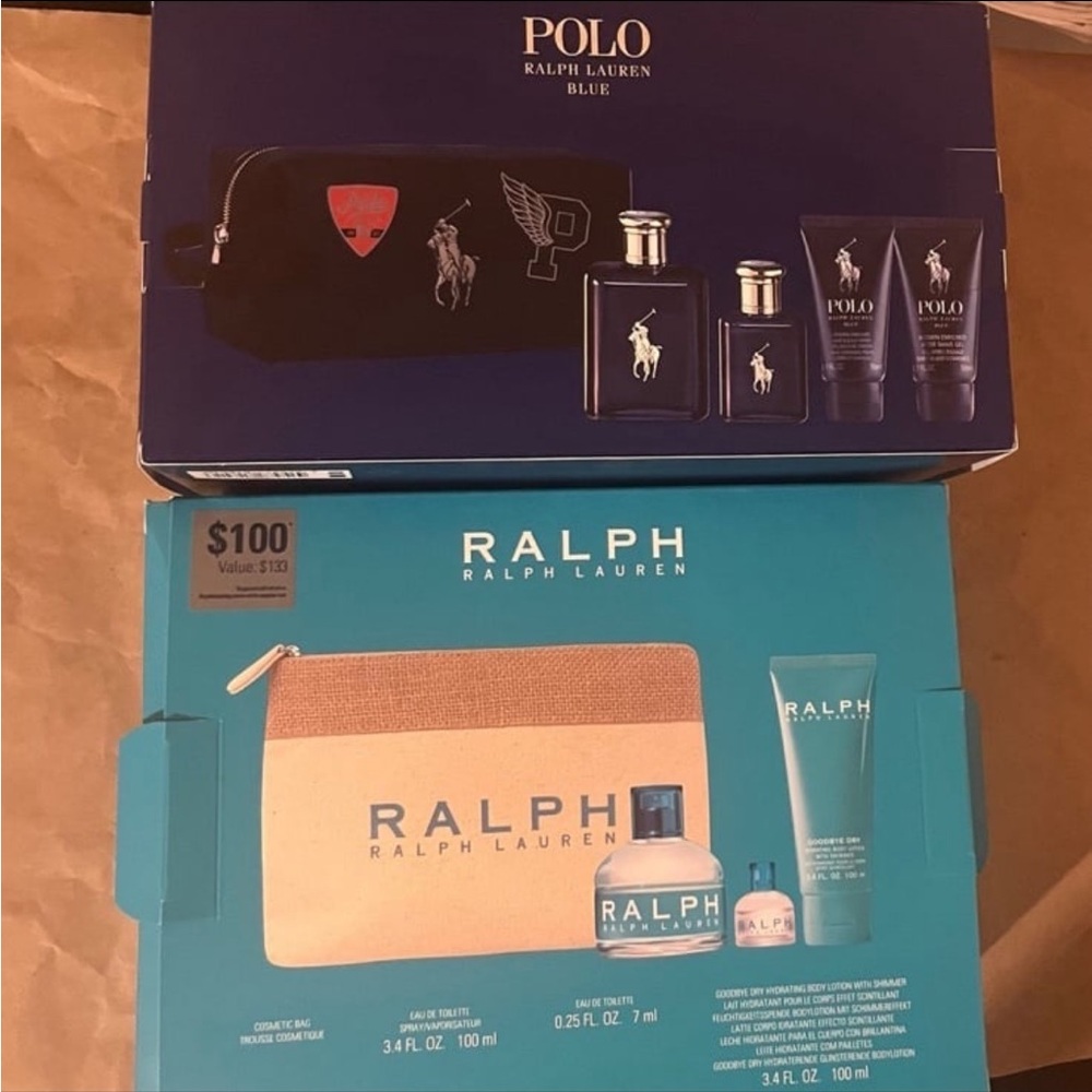 Polo Ralph Lauren Blue Empty Box x 2 Set